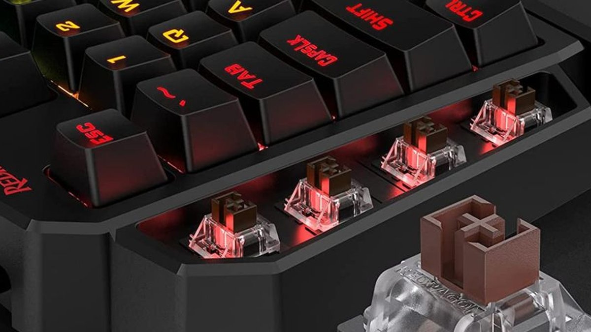 Teclado Gamer Semi Mecânico Led Melhor Resposta Tátil Durabilidade  Iluminação Para Jogos Conforto Na Digitação Pc