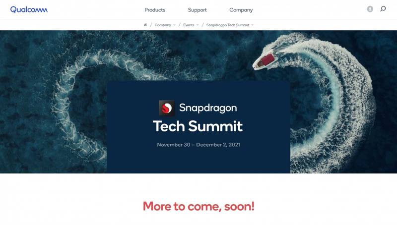Snapdragon 898 pode ser revelado no final de novembro.