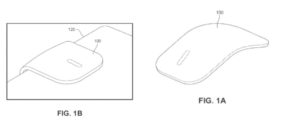 Alguns dos visuais sugeridos pela patente do mouse.