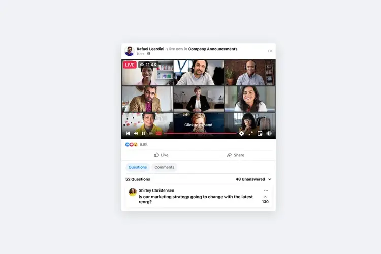 Em 2022, usuários do Microsoft Team poderá realizar transmissões ao vivo para o Workplace.