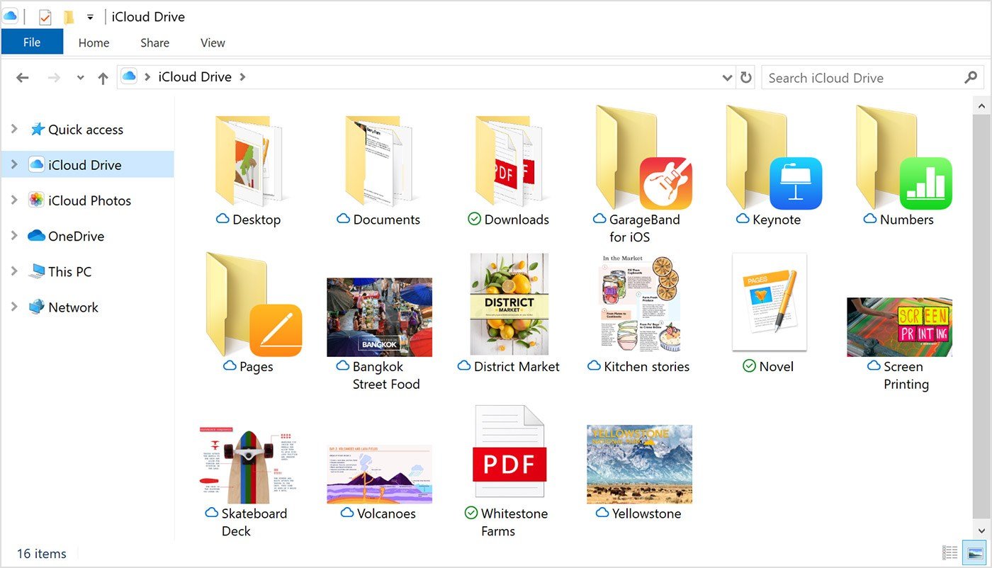 Com o iCloud para Windows permite acessar arquivos hospedados na nuvem.