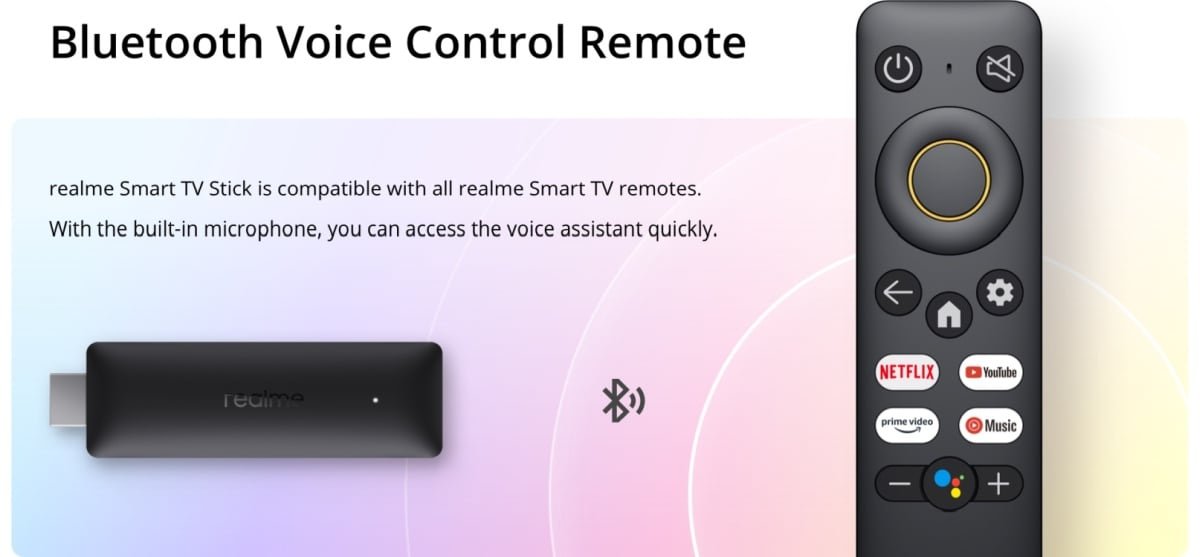 Todos os controles inteligentes da Realme são compatíveis e até permitem usar o assistente de voz para controlar o dispositivo
