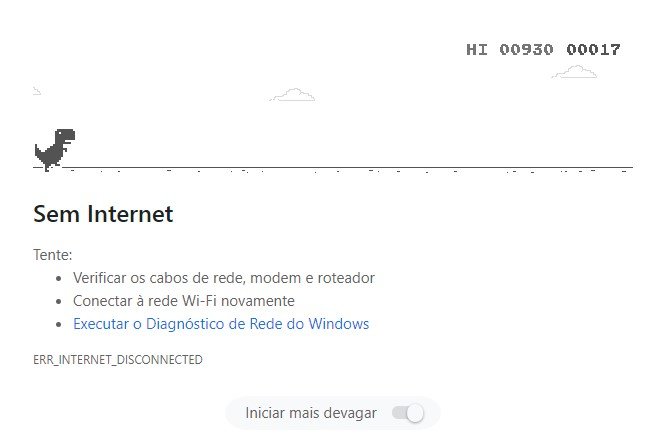É possível chavear para que o game tenha um início mais rápido ou mais lento