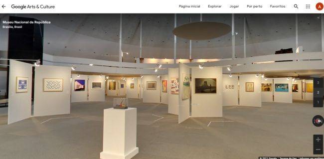 A ferramenta te leva para dentro dos museus e outros locais históricos de Brasília.
