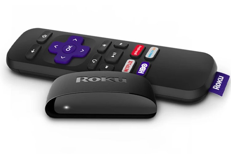 O Roku Express vem com controle acompanha um cabo HDMI de alta velocidade