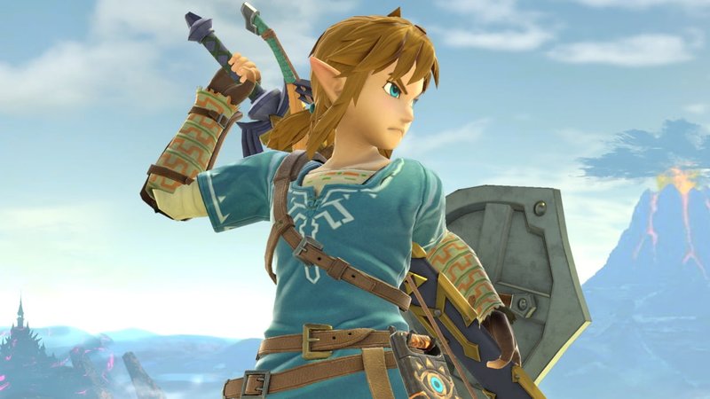 Link em ação em Super Smash Bros. Ultimate