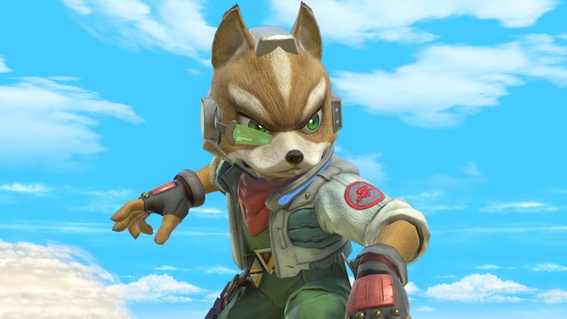 Fox, de Start Fox em Super Smash Bros. Ultimate