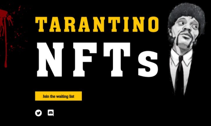 O banner de anúncio das NFTs do diretor.