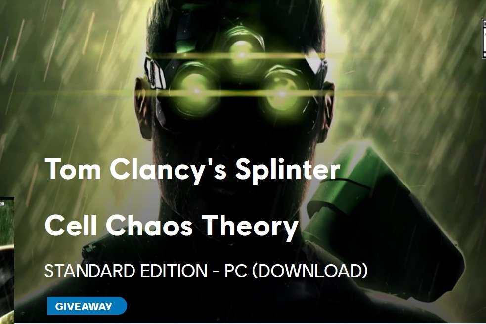 Splinter Cell Chaos Theory está de graça para PC até 25 de novembro