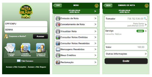 O app Nota do Milhão também está indisponível.