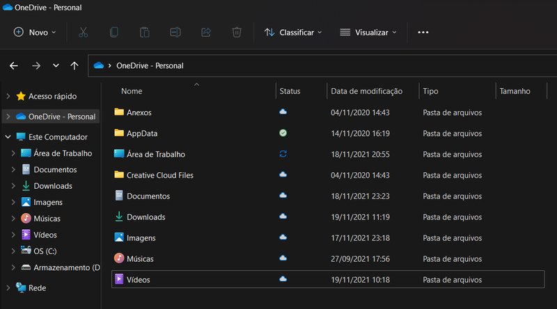 Problemas no Explorador de Arquivos do Windows 11 é mais aparente em pastas sincronizadas no OneDrive, aponta relato. (Fonte: TecMundo, Adriano Camacho)