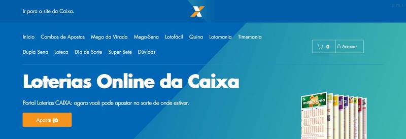 É possível fazer as suas apostas através do site