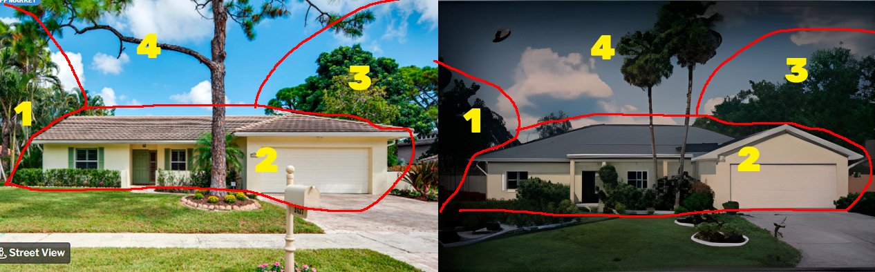 Usuário igrobar, do GTAForums, comparou imagem da foto com uma casa real em Boca Raton, na Flórida, e semelhança é inegável