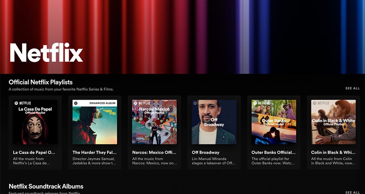 Spotify e Netflix criam hub com podcasts e playlists exclusivos