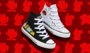 Pokémon faz parceria com a Converse para linha de tênis e roupas