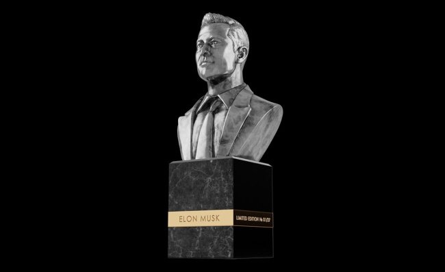 Busto de Musk criado pela Caviar.