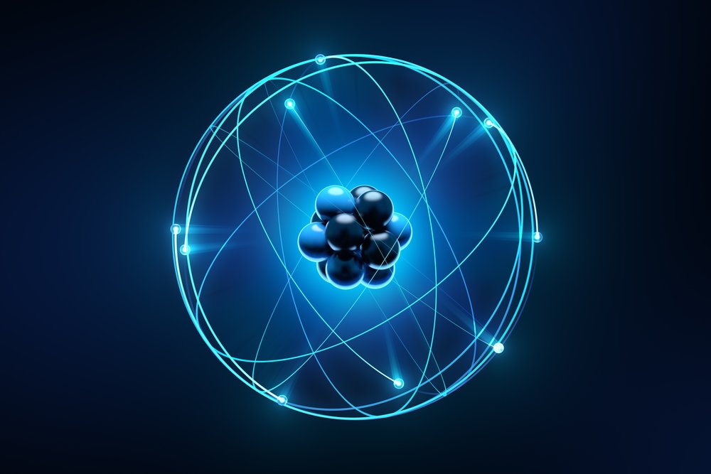 Ilustração mostra a uma representação da estrutura de um átomo