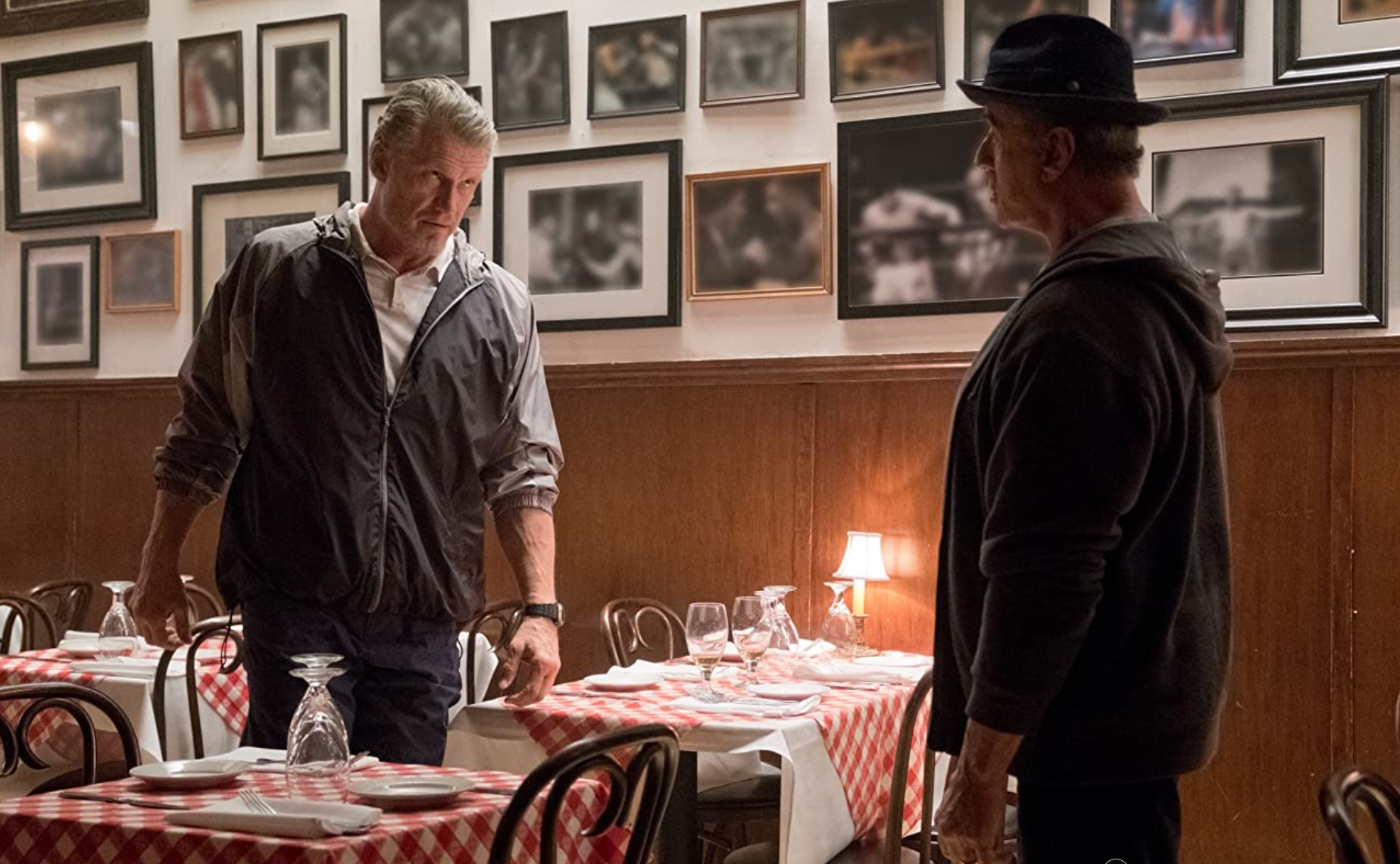 Dolph Lundgren e Sylvester Stallone em 'Creed II'.