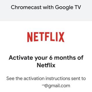 Imagem de Chromecast com Google TV oferece 6 meses de Netflix grátis