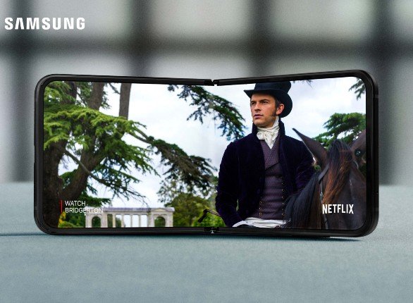 Galaxy Z Flip3 5G em modo retrato