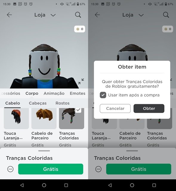 😱 GANHE 5 CABELOS DE GRAÇA NO ROBLOX!