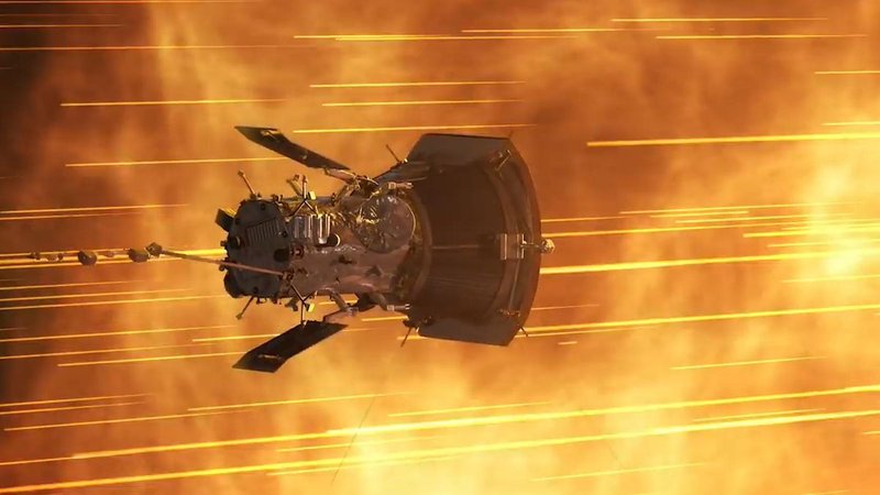 Representação artística da Parker Solar Probe da NASA