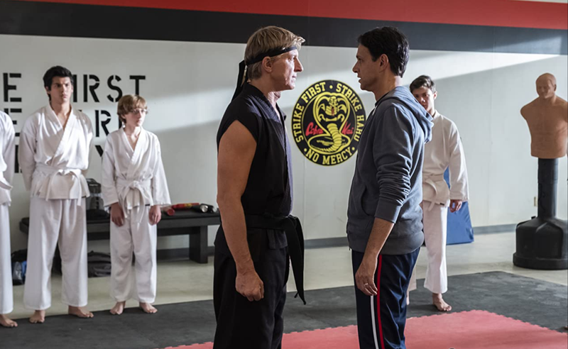 William Zabka e Ralph Macchio em 'Cobra Kai'.