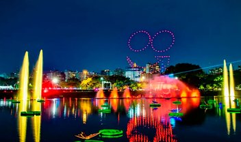 iFood leva 100 drones para shows de Natal no Parque do Ibirapuera