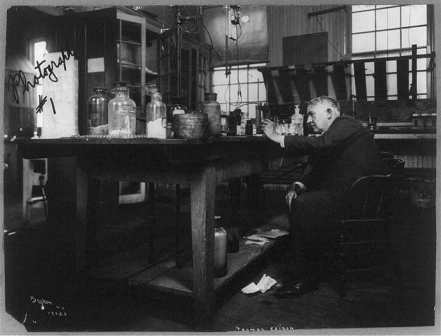 Thomas Edison usava método semelhante para ter novas ideias. (Fonte: Library of Congress)