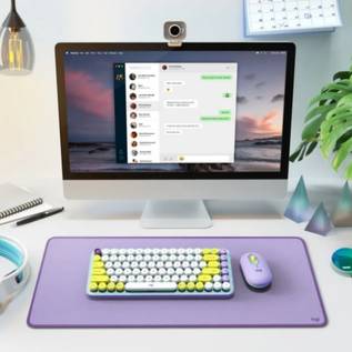 Imagem de Logitech lança teclado e mouse sem fio da linha POP no Brasil