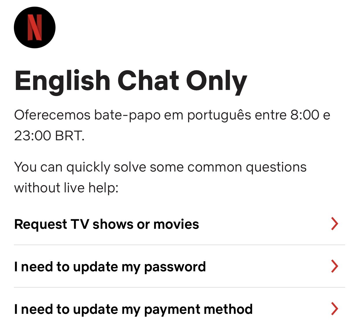 WhatsApp Netflix: Telefone, Chat, Falar com Atendente, 0800