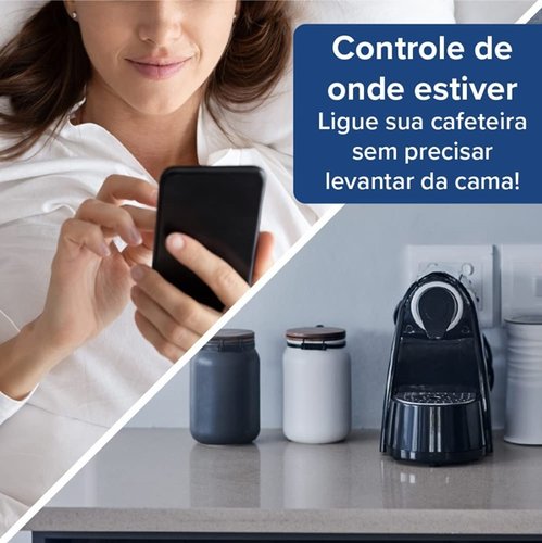 Controle os aparelhos conectados na tomada não importa onde você estiver.