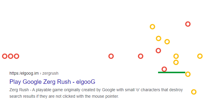 Como jogar Zerg Rush no Google