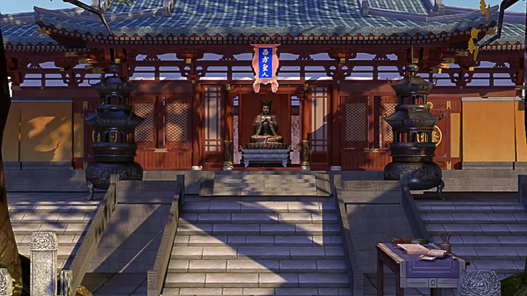 Templo Shaolin no app Land of Hope. (Fonte: Baidu/Land of Hope/Reprodução.