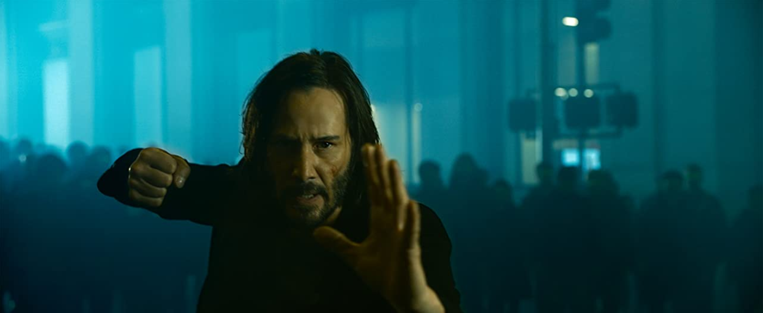 Keanu Reeves em 'Matrix Resurrections'.