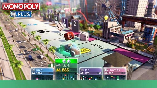 Visualização de uma partida em Monopoly Plus