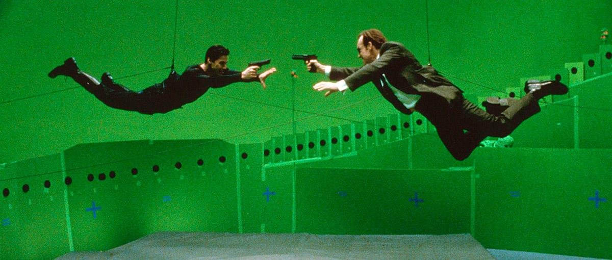 Os efeitos especiais de Matrix marcaram a história do cinema.