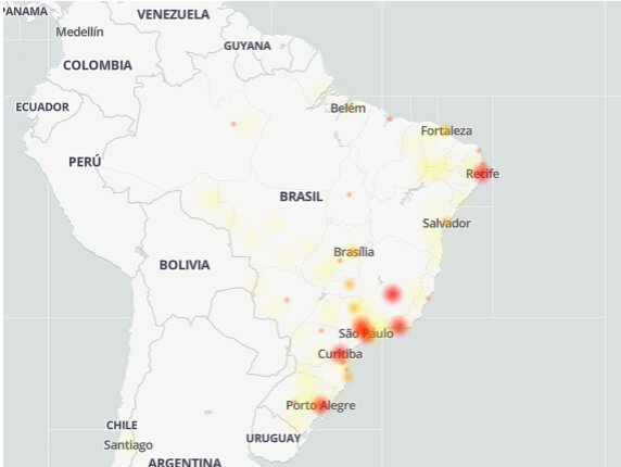 Reprodução/DownDetector