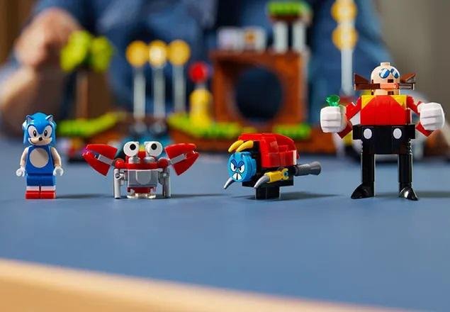 Personagens incluídos no kit do Lego Sonic