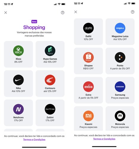 Nubank Shopping