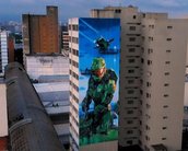 Halo: Xbox comemora ano novo com mural do Master Chief em Santo André