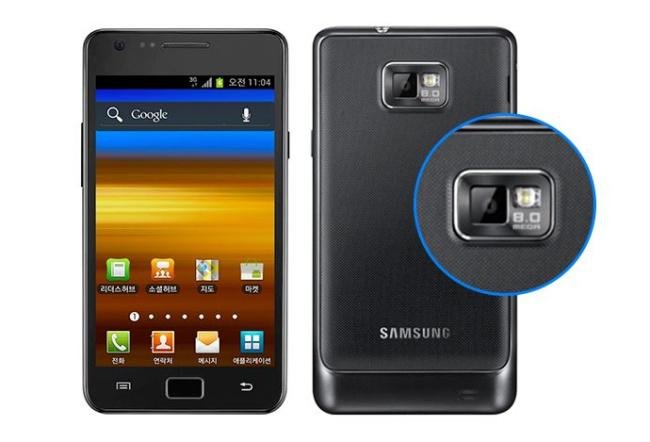 O Galaxy S2 tinha como um destaques a câmera de 8 MP.