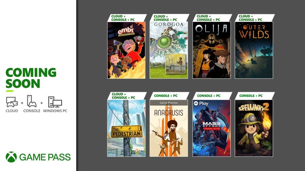 Conheça os 16 novos jogos que estão chegando ao Xbox Game Pass