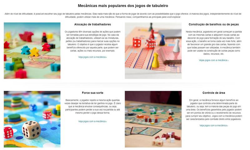 Guia de Compras de Jogos de Tabuleiro Modernos da Amazon.