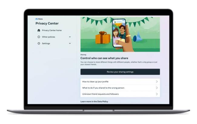 O Centro de Privacidade do Facebook foi lançado primeiro nos Estados Unidos.