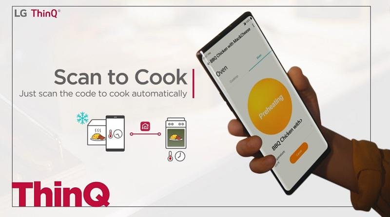 App cozinha inteligente LG