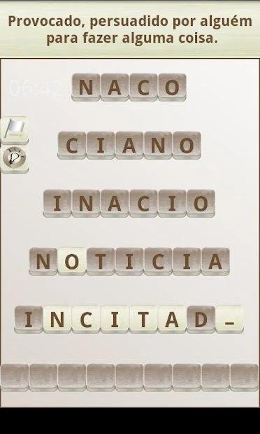 O jogo português Palavras aumenta o número de palavras a cada rodada. (Fonte: Palavras/Reprodução)