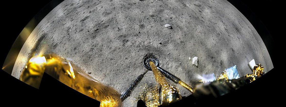 Imagem de: Módulo lunar chinês detecta água na Lua pela primeira vez