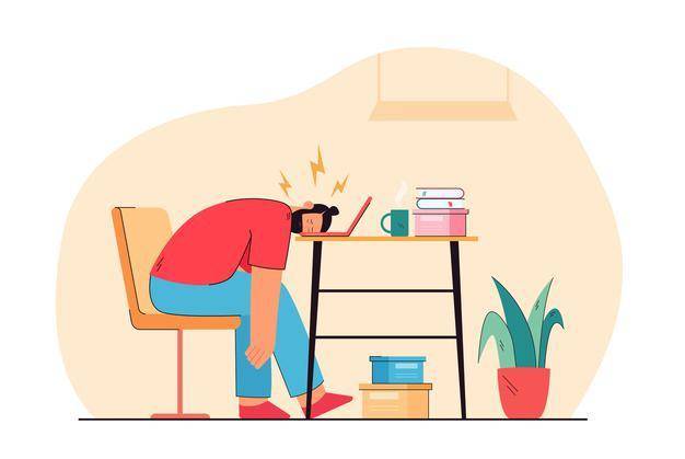 O profissional não tem energia suficiente para realizar suas atividades