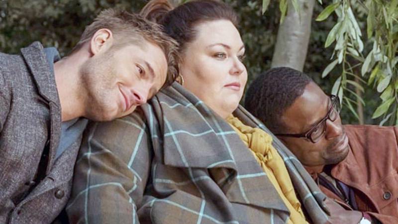 Chrissy Metz, Justin Hartley e Sterling K. Brown interpretam, respectivamente, Kate, Kevin e Randall na versão adulta. (NBC/Reprodução)